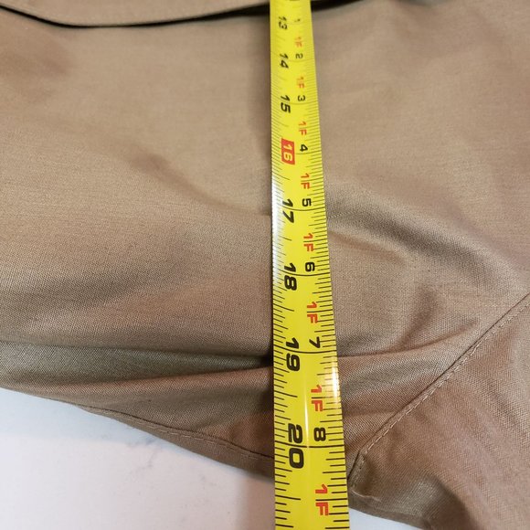 Vintage Misty Harbor Trench Wrap coat size 12US single breast Khaki mid calf - Picture 11 of 16